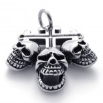 Skull Titanium Cross Pendant 20514