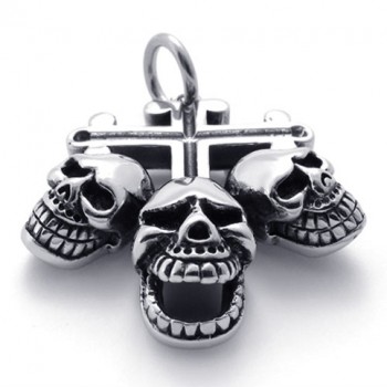 Skull Titanium Cross Pendant 20514