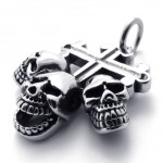 Skull Titanium Cross Pendant 20514