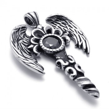 Wings Gem Titanium Pendant 20631