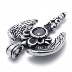 Wings Gem Titanium Pendant 20631