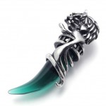 Green Horn Titanium Pendant 20634