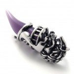 Purple Horn Titanium Pendant 20664