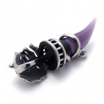 Purple Horn Titanium Pendant 20664