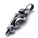 Black Rhinestone Titanium Pendant 20669