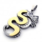 Gold Dragon Titanium Pendant 20763