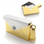 Gold Wallet Lovers Titanium Pendant 20816