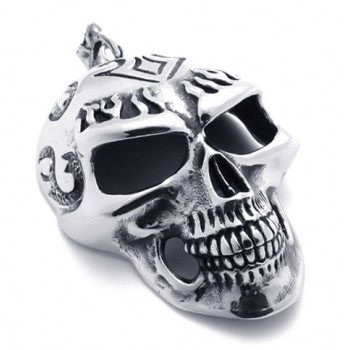 Skull Mask Titanium Pendant 20818