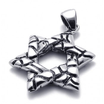 Lucky Hexagram Titanium Pendant 20965