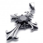 Gem Titanium Cross Pendant 20460