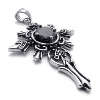 Gem Titanium Cross Pendant 20630