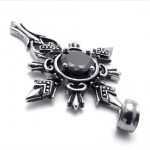 Gem Titanium Cross Pendant 20630