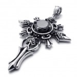 Gem Titanium Cross Pendant 20630