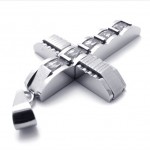 Cross Rhinestone Titanium Pendant 20750