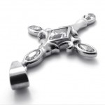 Cross Rhinestone Titanium Pendant 20543