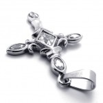 Cross Rhinestone Titanium Pendant 20543