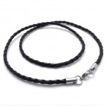 Black 20 inch Titanium Necklace 20711