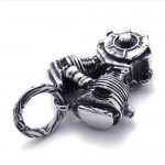 Titanium Motorcycle Engine Pendant 21036