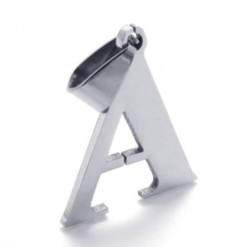 Letter "A" Titanium Pendant 21098