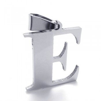"E" Letter Titanium Pendant 21102