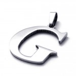 Titanium Pendant for Letter "G" 21104