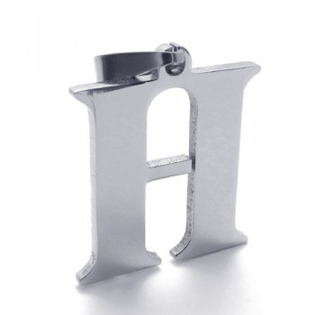 Letter "H" Titanium Pendant 21105