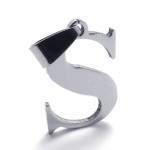 Titanium Pendant for Letter "S" 21121