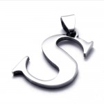 Titanium Pendant for Letter "S" 21121