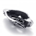 Titanium Dragon-head Pendant with Black Zircon 21181