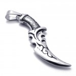 Knife Titanium Pendant 21292