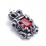 Titanium Pendant with Red Zircon 21339