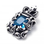 Titanium Pendant with Blue Zircon 21340
