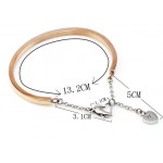 Tatanium Bangle Adjustable (Black, Silver, Rose Gold) BG810