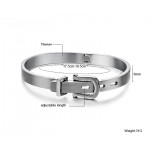 Tatanium Belt Bangle with Adjustable Length C969