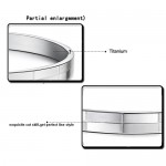 Tatanium Simple-grid Couple Bangles C855