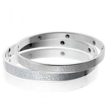 Tatanium Cross Magnetic Energy Health Couple Bangles C716