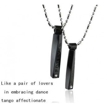 Pure Titanium Lover Couples Pendant Tango Affectionate