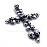 Skull Cross Titanium Pendant Necklace (Free Chain)