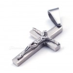 Women's Titanium Cross Pendant Necklace (Free Chain)