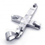 Titanium Cross Pendant Necklace (Free Chain)