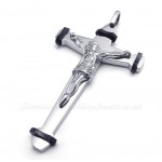 Jesus Titanium Cross Pendant Necklace (Free Chain)