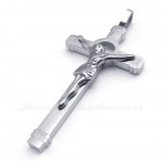 Jesus Titanium Cross Pendant Necklace (Free Chain)