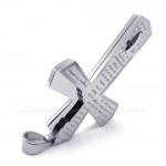 Scripture Titanium Cross Pendant Necklace (Free Chain)