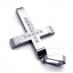 Fashion Titanium Cross Pendant Necklace (Free Chain)