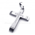 Fashion Titanium Cross Pendant Necklace (Free Chain)