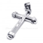 Fashion Titanium Cross Pendant Necklace (Free Chain)