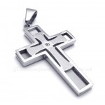 Titanium Cross Pendant Necklace (Free Chain)