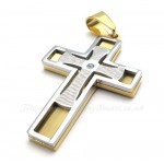 Titanium Cross Pendant Necklace (Free Chain)