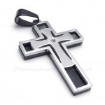 Titanium Cross Pendant Necklace (Free Chain)