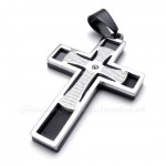 Titanium Cross Pendant Necklace (Free Chain)